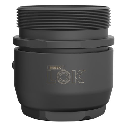BREEK ARMS Breek LOK 3QD Fits 1.375"x24 TPI Titanium DLC Blk for sale at KYGUNCO.