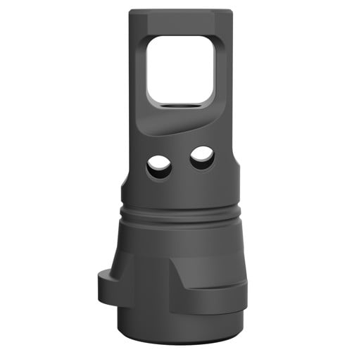 BREEK ARMS Echo Single Port MuzzleBrake Blk Steel 1/2"x28 9mm for sale at KYGUNCO.