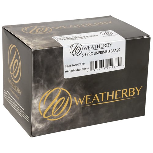 WEATHERBY Unprimed Cases 6.5 PRC Rifle Brass 50rd for sale at KYGUNCO.