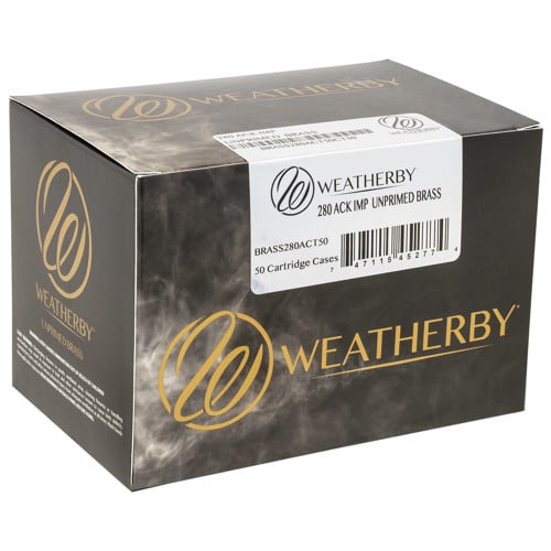 WEATHERBY Unprimed Cases 280 Ackley Rifle Brass 50rd for sale at KYGUNCO.