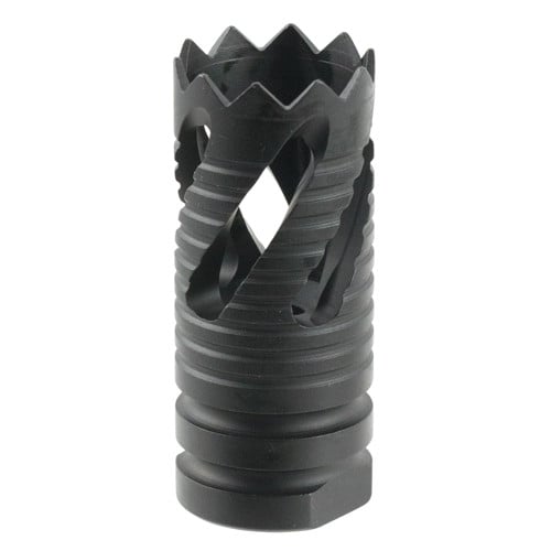TACFIRE Thread Crown Muzzle Brake Blk 1/2-28 5.56x45 AR-15 for sale at KYGUNCO.