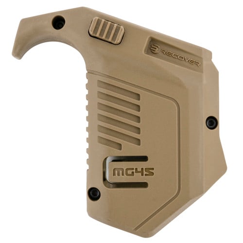 RECOVER TACTICAL Angled Mag Pouch Double Stack Tan 45 ACP/10mm for sale at KYGUNCO.