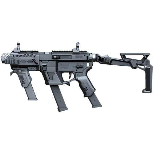 RECOVER TACTICAL PIXMG PG9 SR20 Metal Front Guard Folding Brace Blk for sale at KYGUNCO.