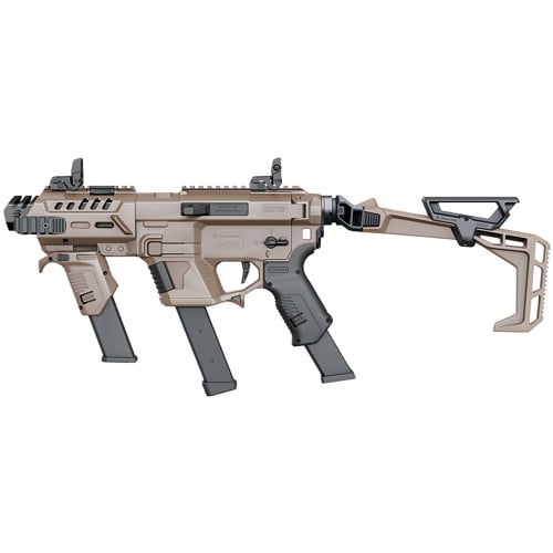 RECOVER TACTICAL PIXMG PG9 SR20 Metal Front Guard Folding Stock Tan for sale at KYGUNCO.