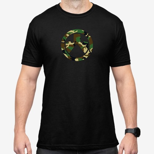 MAGPUL Woodland Camo Icon Blend T-Shirt for sale at KYGUNCO.