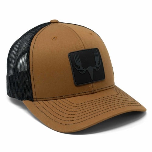 MEATEATER Tech Patch Trucker Hat-Caramel for sale at KYGUNCO.