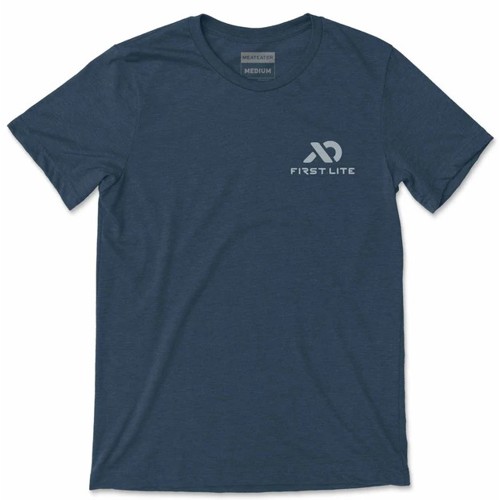 FIRST LITE Flag Union T-Shirt - Steel Blue Heather for sale at KYGUNCO.