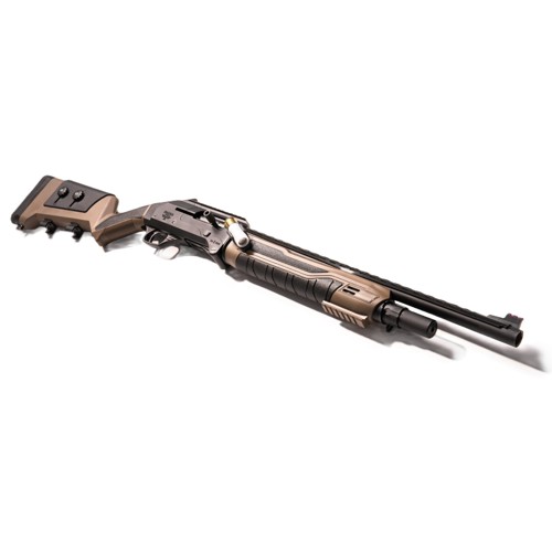 PANZER ARMS Pro Folding Semi-Auto 12Ga 20" 4rd/7rd  - FDE & Black for sale at KYGUNCO.