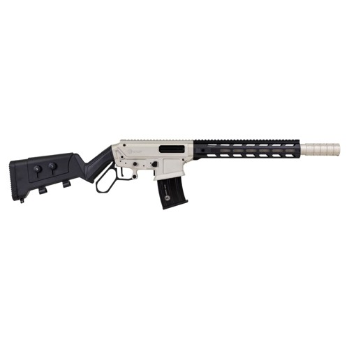 PANZER ARMS Lever Tactical 12Ga 18.5" 5rd -  Nickel for sale at KYGUNCO.