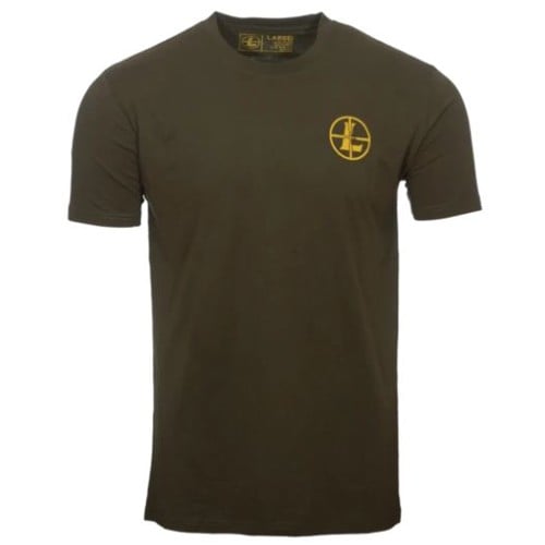 LEUPOLD Optics Badge Tee Deep Olive for sale at KYGUNCO.