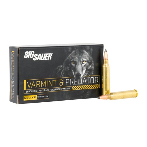 SIG SAUER 223 Rem 55Gr Varmint/Predator Varmageddon 20rd