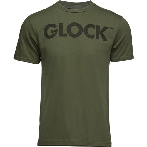 GLOCK Caliber Tee Military Grn Ringspun Short Sleeve 2XL for sale at KYGUNCO.