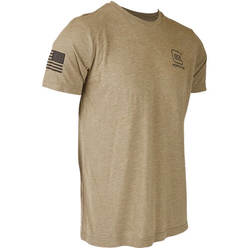 GLOCK 2nd Amendment Tee Olive Short Sleeve 2XL for sale at KYGUNCO.