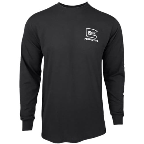 GLOCK Perfection Long Sleeve Tee Black PreShrunk 2XL for sale at KYGUNCO.