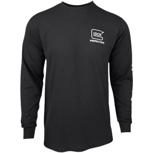 GLOCK Perfection Long Sleeve Tee Black PreShrunk 3XL for sale at KYGUNCO.