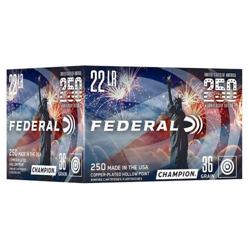 FEDERAL AMMO 250 Anniversary 22LR 36gr CPHP 250rd for sale at KYGUNCO.