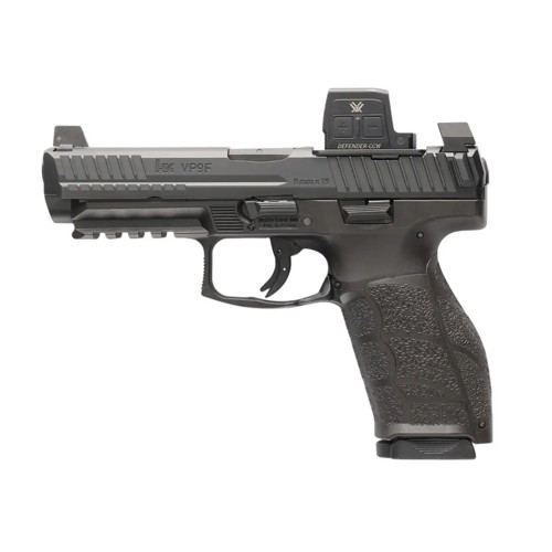 HK USA VP9A1 F 9mm 4.5" 20rd w/Vortex Defender - Black for sale at KYGUNCO.