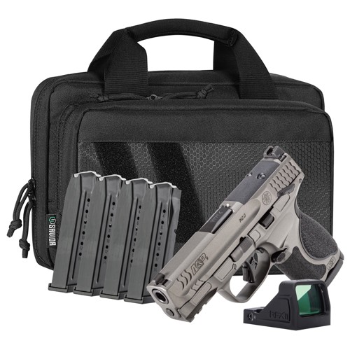 SMITH & WESSON M&P 2.0 Metal Compact 9mm 15rd Bundle - Tungsten Grey