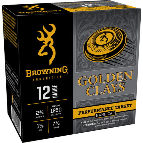 BROWNING AMMO 12Ga 2-3/4 #7.5 Golden Clays 1-1/8oz 1250 FPS 25rd for sale at KYGUNCO.