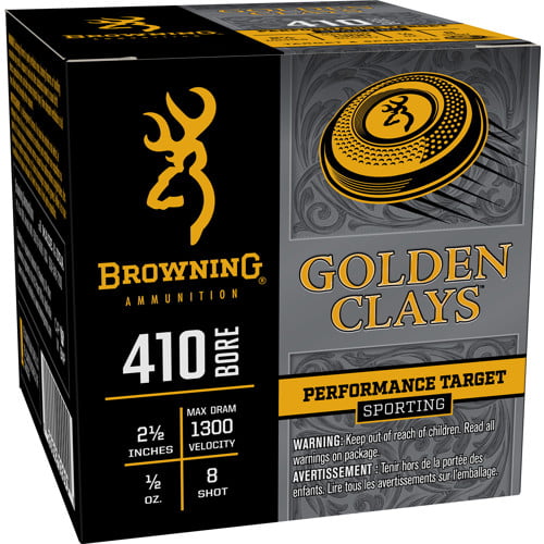 BROWNING AMMO 410Ga 2-1/2 #8 Golden Clays 1/2oz1300 FPS 25rd for sale at KYGUNCO.