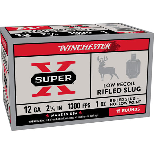 WINCHESTER AMMO 12Ga 2-3/4" Super-X Low Recoil 1oz Rifld Slug 15rd for sale at KYGUNCO.
