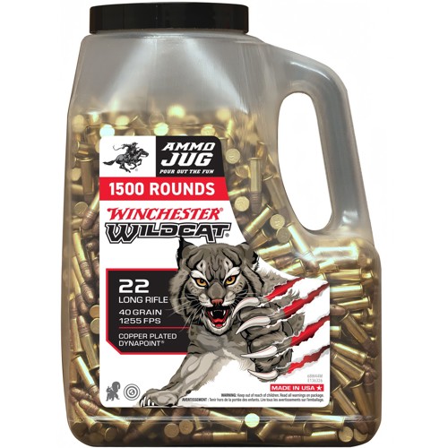 WINCHESTER AMMO 22 LR DP Wildcat JUG 40Gr 1500rd for sale at KYGUNCO.
