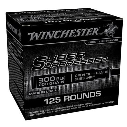 WINCHESTER AMMO 300 BLK Super Suppressd FMJOT 200Gr Subsonic 125rd for sale at KYGUNCO.