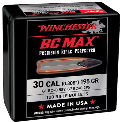 WINCHESTER AMMO 30 Cal Supreme BC Bullet 195Gr 100rd for sale at KYGUNCO.