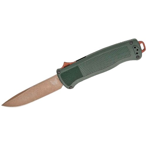 BENCHMADE Shootout OTF Green - Tan for sale at KYGUNCO.
