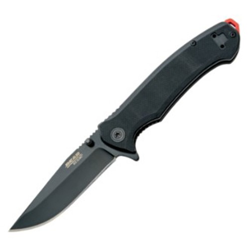 BEAR & SON 4 5/8" Black G10 Assisted Opener w/ Black Blade for sale at KYGUNCO.