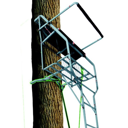 OL'MAN 15' Bloodhound 2-Person Jaw & Truss Ladder Stand for sale at KYGUNCO.