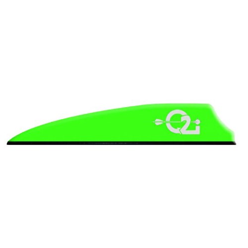 Q2I Fusion X-II 3" Neon Green Vanes 36pk for sale at KYGUNCO.