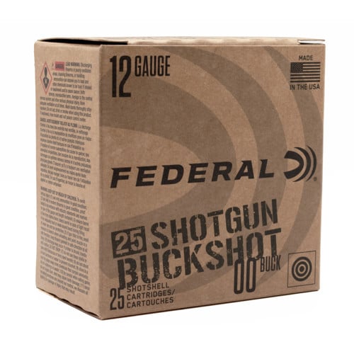 FEDERAL AMMO 12Ga 2 3/4" Max 9 Pellet 00 Buckshot 1325 FPS 25rd for sale at KYGUNCO.