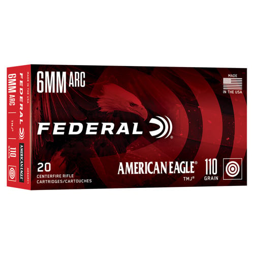 FEDERAL AMMO 6mm ARC 110Gr TMJ American Eagle 20rd for sale at KYGUNCO.