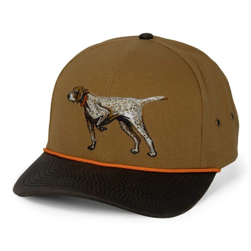PARAMOUNT OUTDOORS German Shorthaired Point Canvas Cap Wax Cloth Viso for sale at KYGUNCO.