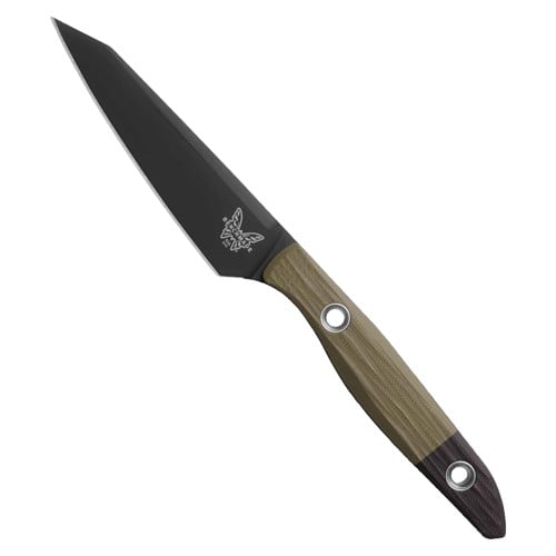 BENCHMADE True Paring Knife Fixed Blade Knife OD Green G-10 for sale at KYGUNCO.