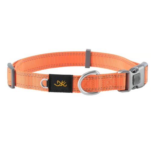 BROWNING Collars Classic Web Sm 5/8 X 10-16" Safety Orange for sale at KYGUNCO.