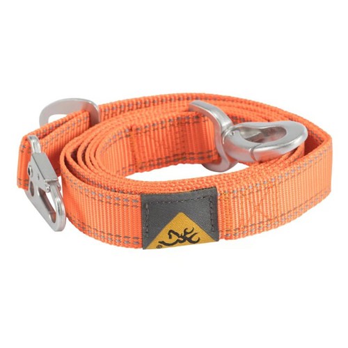 BROWNING Leashes Classic Webbing 6Ft X 1" Safety Orange for sale at KYGUNCO.