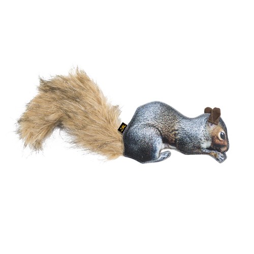 BROWNING Pet Toys Squirrel Fabric Squeaker Chew Toy Gray OS for sale at KYGUNCO.