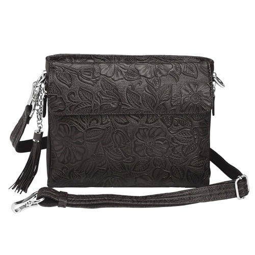 GUN TOTE'N MAMAS Clutch Purse Pebble Grain Cowhide Black for sale at KYGUNCO.