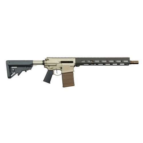 Q LLC BOOMBOX 8.6 Blk 16" 20rd - Tan & Grey for sale at KYGUNCO.