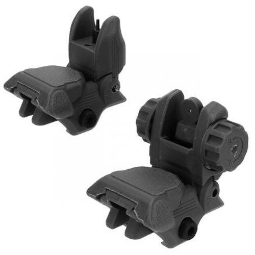 TACFIRE AR15 Low Profile Polymer Sight Front & Rear - Black for sale at KYGUNCO.