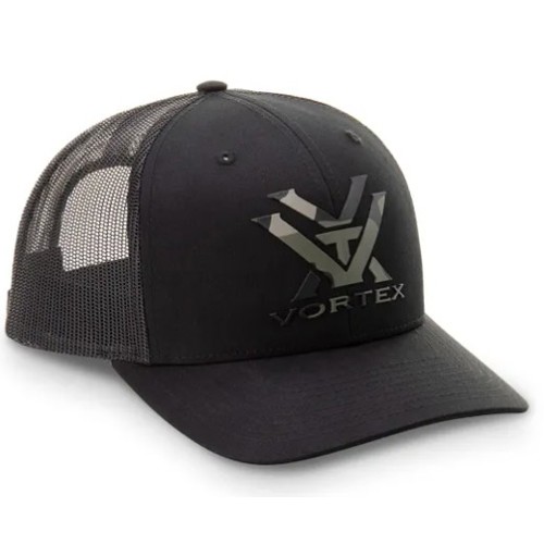 VORTEX Camo Punch Cap Black OSFM for sale at KYGUNCO.