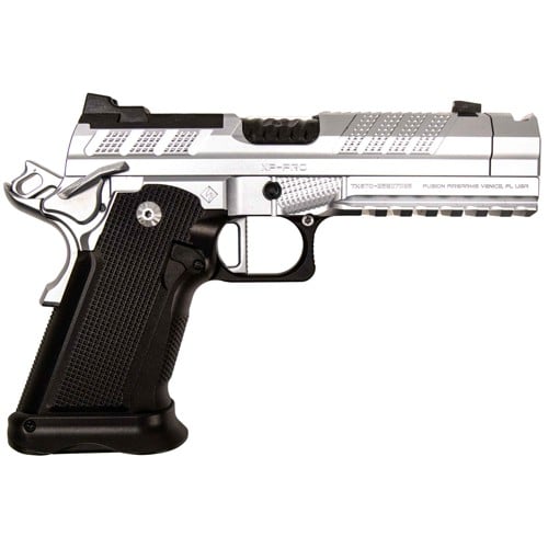 FUSION FIREARMS XP Comp 9mm 4.6" 17rd w/ Thumb Rest - Chrome for sale at KYGUNCO.