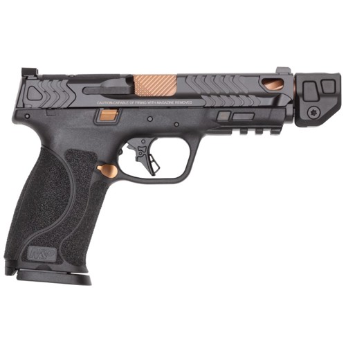 SMITH & WESSON M&P 2.0 9mm 4.25" 17rd/23rd OR Comp - Black & Copper for sale at KYGUNCO.