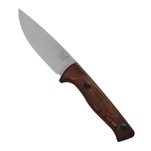 BENCHMADE SlipRidge Fixed Blade Knife Stabilized Wood (3.7" for sale at KYGUNCO.