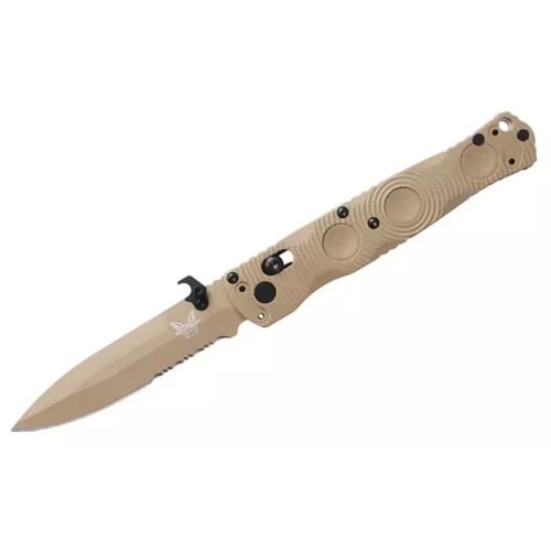 BENCHMADE Mini SOCP Axis Finger Ring Backspacer S30V FDE G10 for sale at KYGUNCO.
