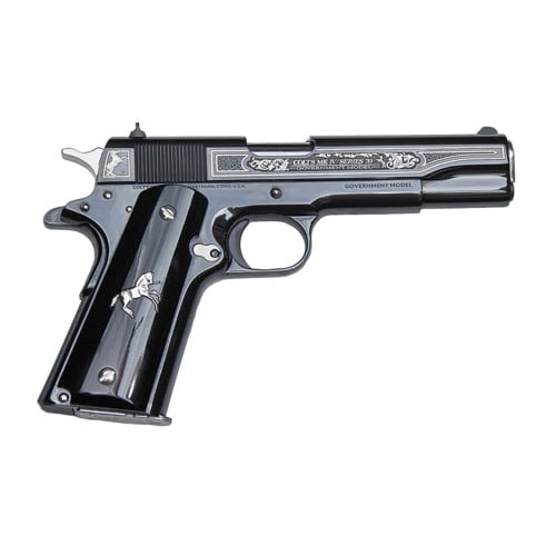 COLT 1911 OSCURO Y PLATA 38 Super 5" 8rd - Black & Silver for sale at KYGUNCO.