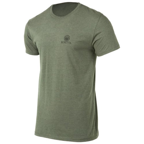 BERETTA Retro Patch SS T-shirt Sage Green for sale at KYGUNCO.
