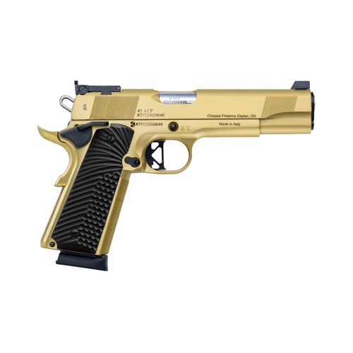 CHIAPPA FIREARMS 1911 Empire Grade 45 ACP Gold 5" G10 8rd for sale at KYGUNCO.
